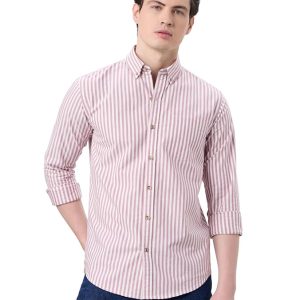 Symbol Premium Men’s Striped Oxford Smart Casual Shirt